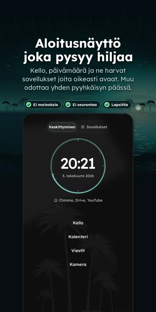 Oasis Minimalist Launcher: kuvakaappaus 1/4