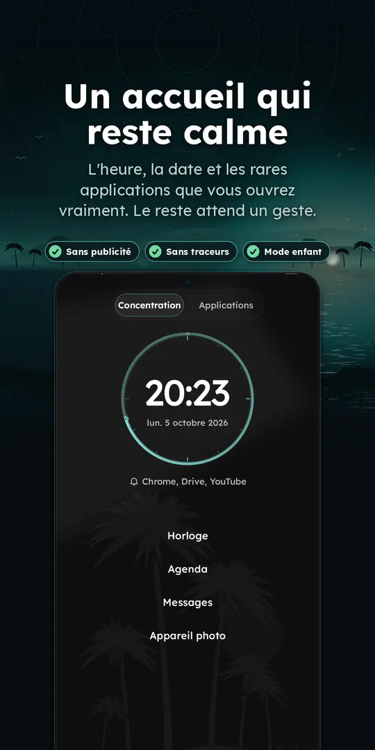 Oasis Minimalist Launcher : capture d’écran 1 sur 4