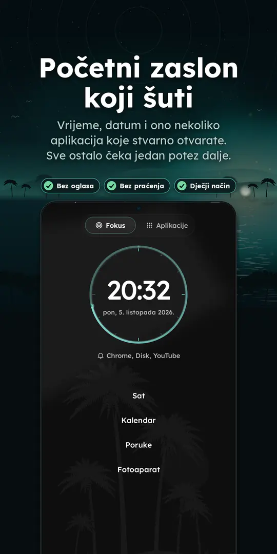 Oasis Minimalist Launcher: snimka zaslona 1 od 4