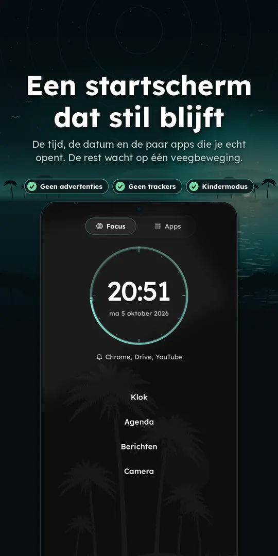 Oasis Minimalist Launcher: schermafbeelding 1 van 4