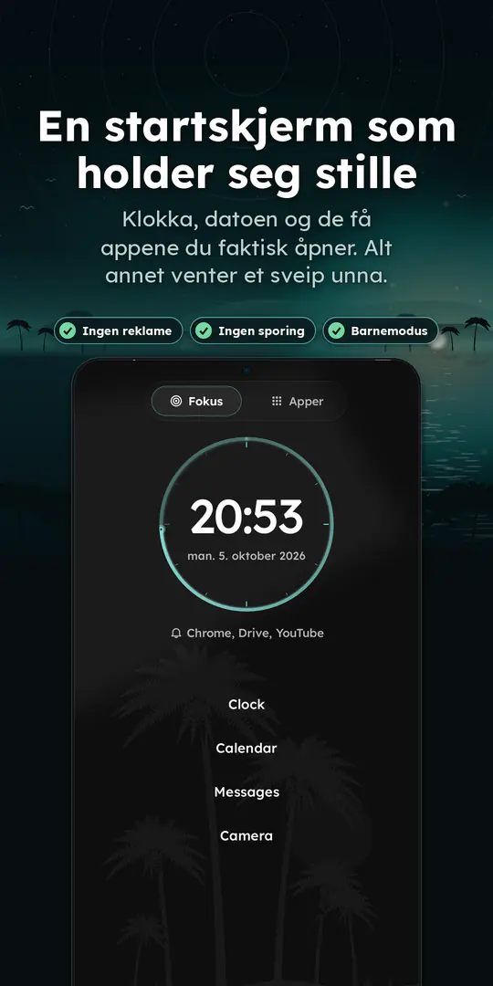 Oasis Minimalist Launcher: skjermbilde 1 av 4