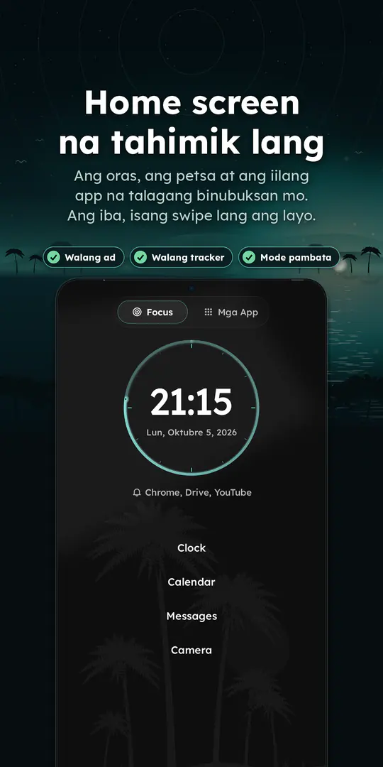 Oasis Minimalist Launcher: screenshot 1 ng 4