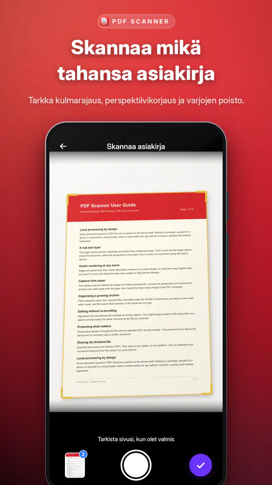 PDF Scanner: kuvakaappaus 2/4