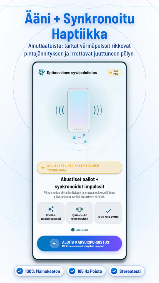 Kaiutin: Poista vesi ja pöly: kuvakaappaus 1/4