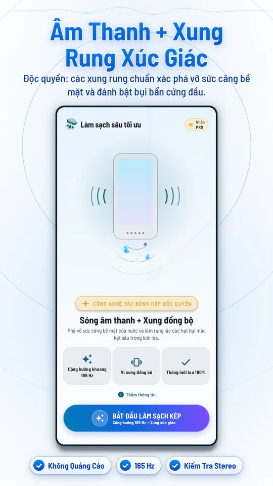Làm Sạch Loa: Đẩy Nước & Bụi: ảnh chụp màn hình 1/4